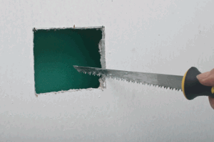 Cutting holes in drywall